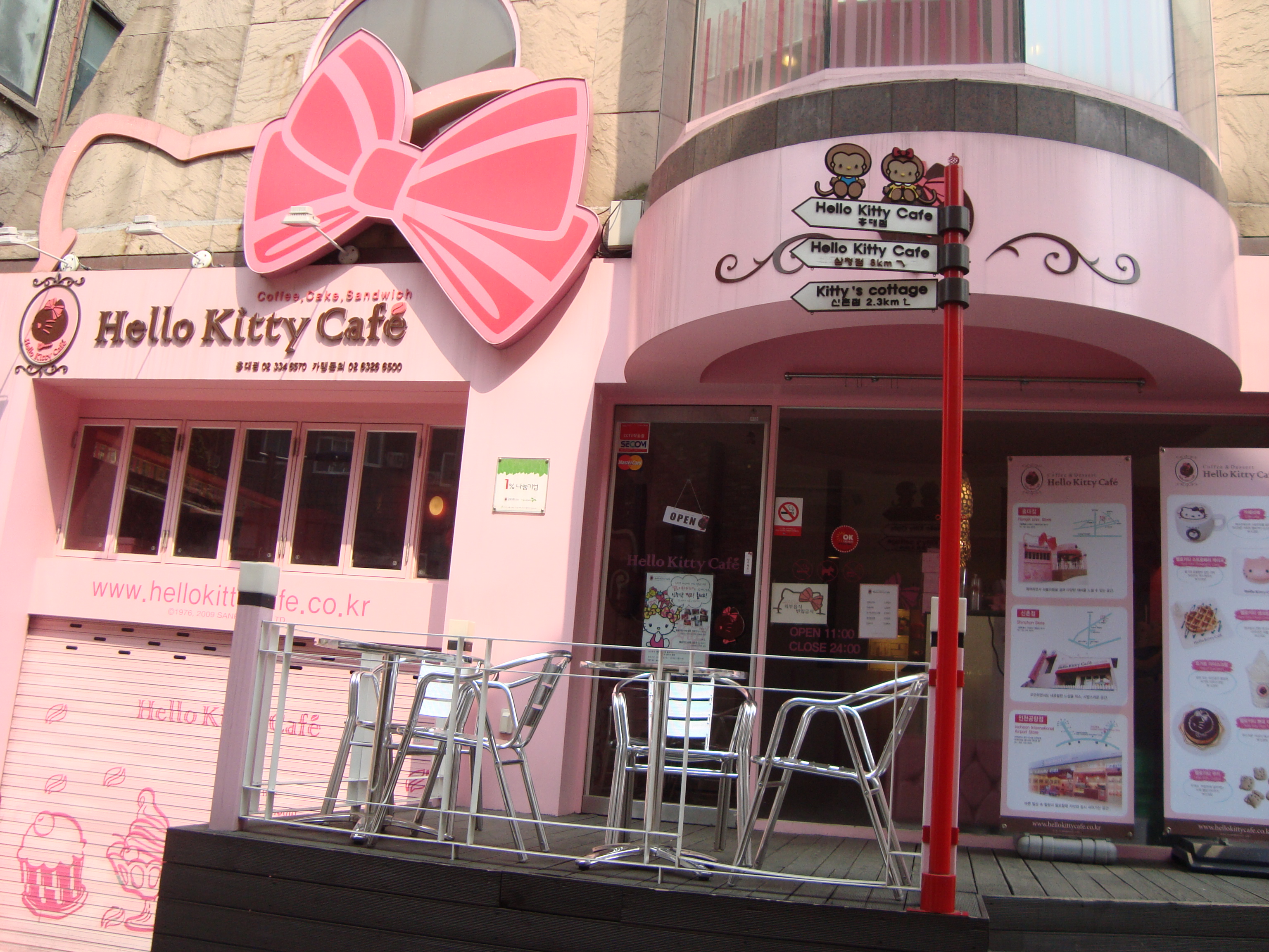 Direction to Hello Kitty Cafe  in Hongdae Nadine s Daily 